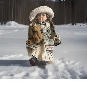 VINTAGE Boyds Bears collectible  porcelain doll,  "Jamie”